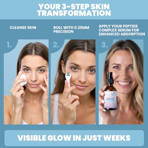 Eva Naturals Collagen Peptide Serum, Hyaluronic Acid, Fine Lines, 2 oz | Firming, hydrating, wrinkle reducer, anti-aging, for women & men, for face