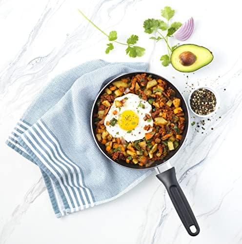 GoodCook Basics Nonstick Frying Pan, 7.8 Inch, Black