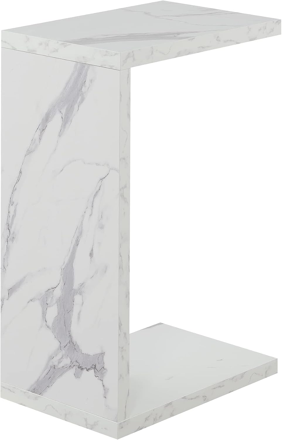 Convenience Concepts Northfield Admiral C Shaped End Table 18" - Contemporary Modern C Shaped Side Table