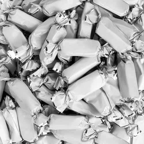 Candy Envy - Individually Wrapped Caramels - White Wrapper - 2 Pound Bulk White Candy