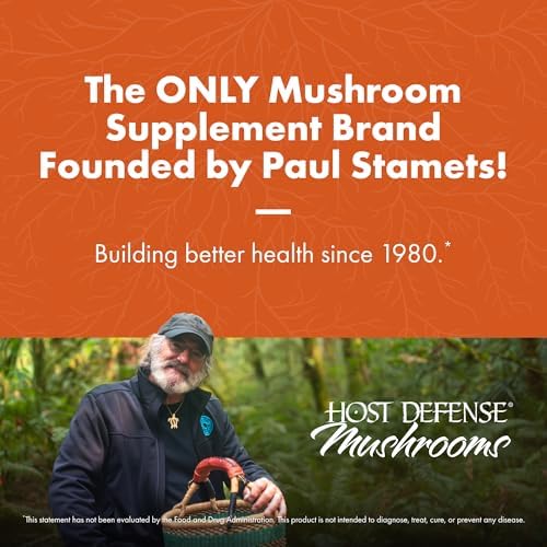 Host Defense Breathe* Capsules - Immune & Respiratory Support Mushroom Supplement - Herbal Lung Health Supplement with Chaga, Reishi & Cordyceps - 30 Capsules (15 Servings)*
