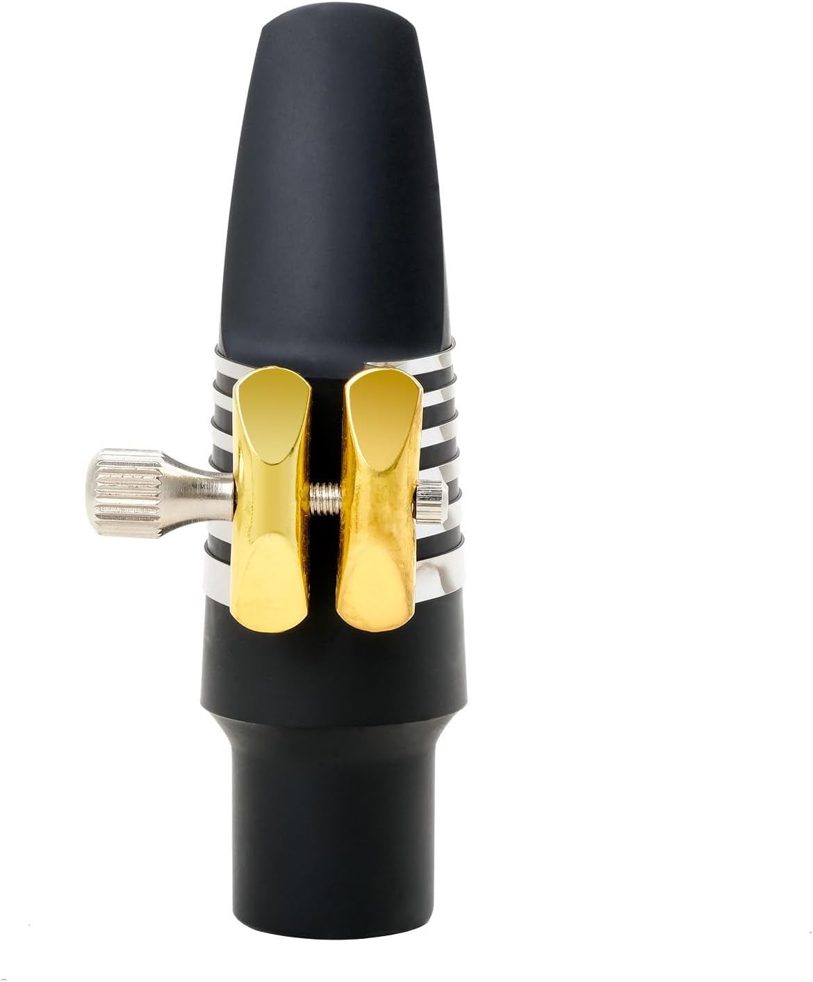 Alto Sax Saxophone Mouthpiece Ligature, Ligature for Professionals & Beginners, Stainless Steel, Gold