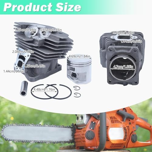 Adefol 47MM Nikasil Cylinder Piston Kit for Stihl MS362 MS362C Chainsaw