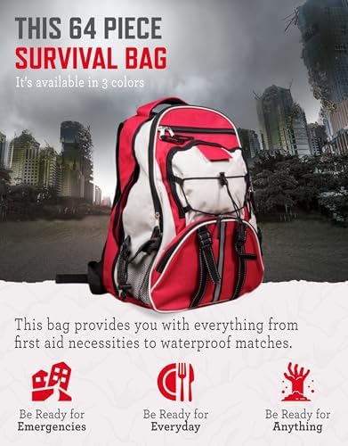 ReadyWise Emergency Survival Gear – Tactical Military Backpack, Camping Essentials Bug Out Bag & Survival Kit, Prepper & Hurricane Supplies