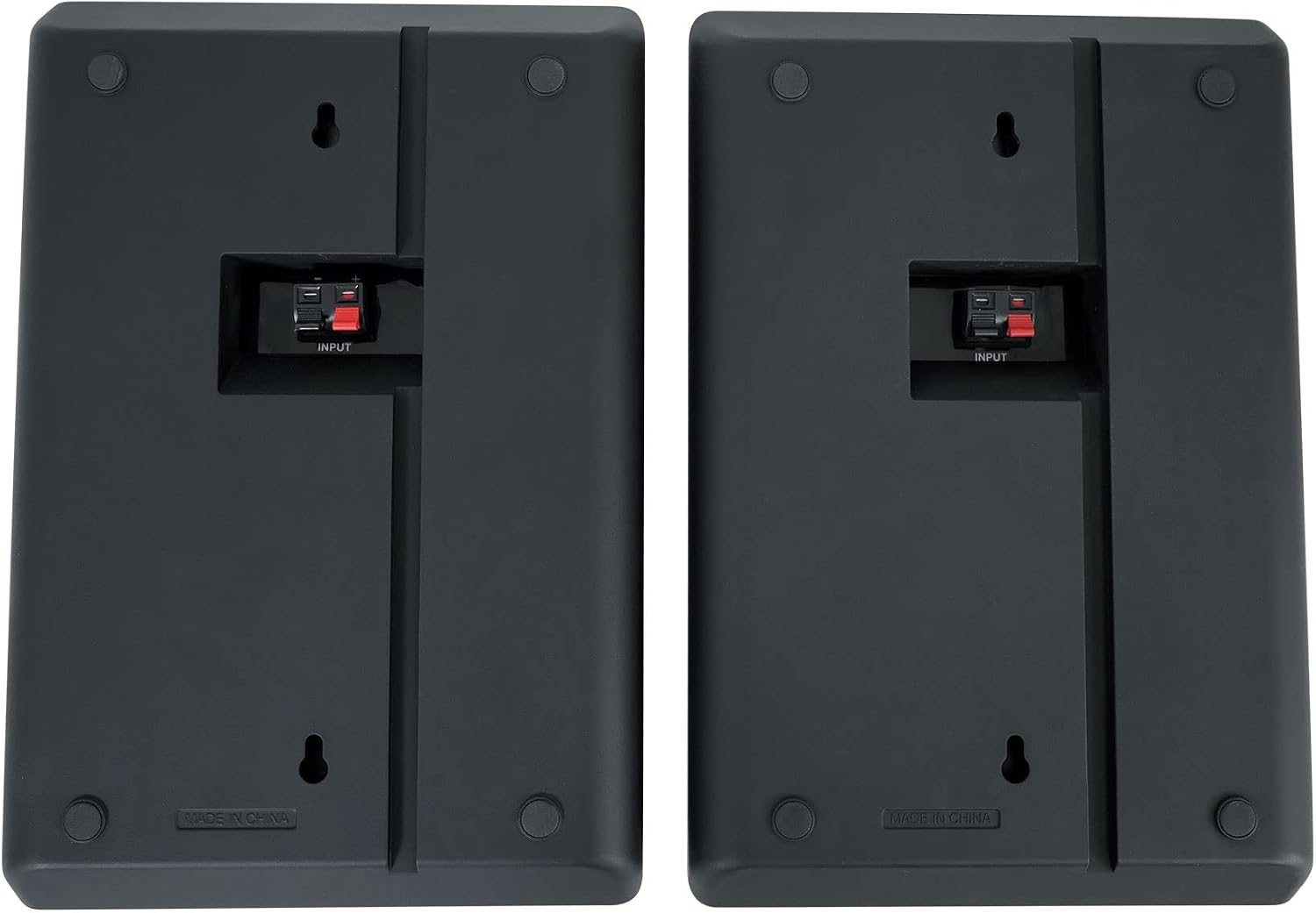 Rockville RockSlim Black 5.25" Home Theater Wall Mount Speakers, Pair