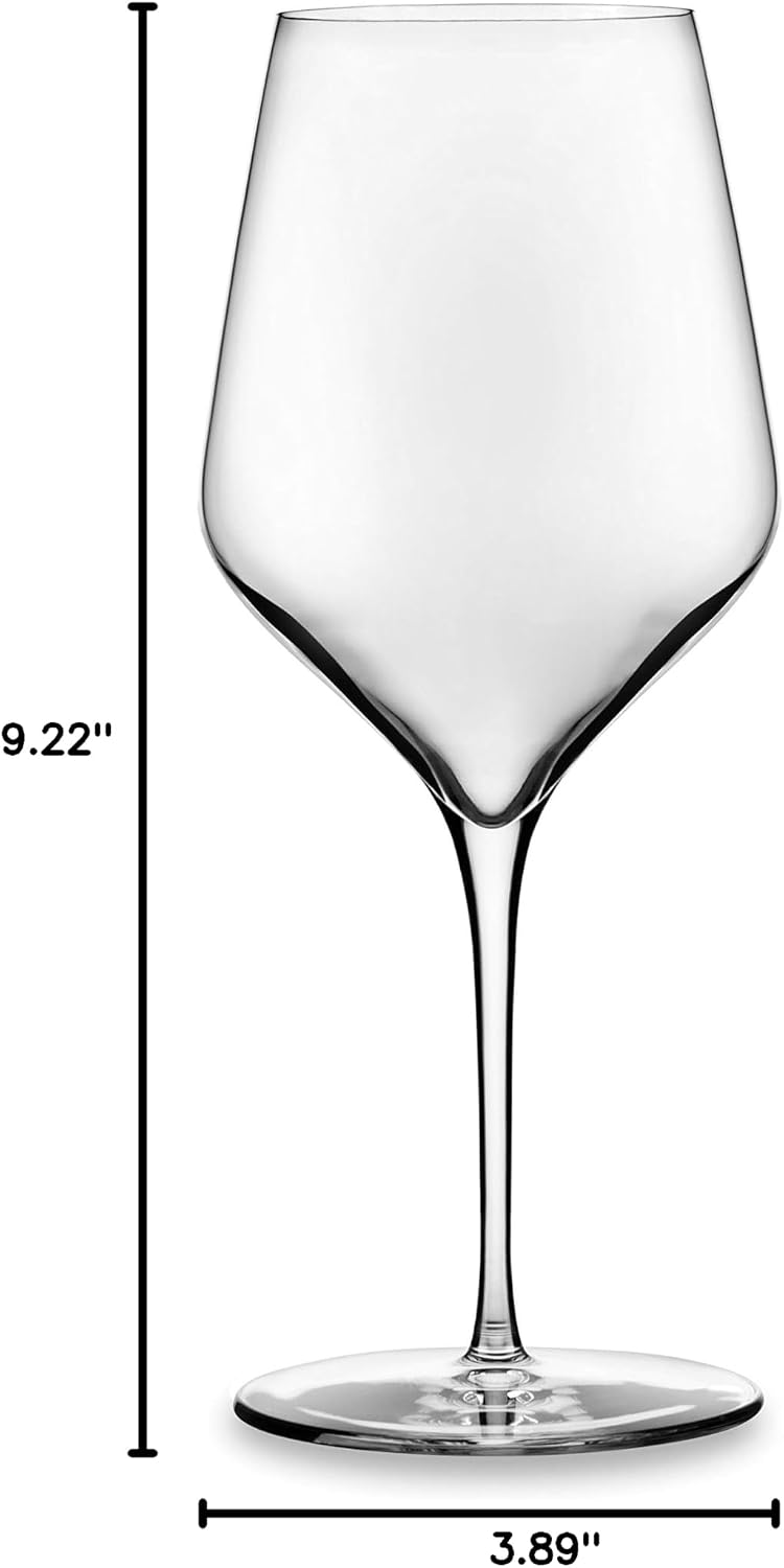 Libbey Signature Red Wine Glasses Set of 4, Seamless 24 Oz Wine Glasses for Cabernet, Merlot, and More, Stemmed Wine Glasses for All Occasions
