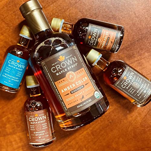 Crown Maple Artisan Trio Collection in Petite 50ML (1.7 Fl. Oz.) Window Box featuring Bourbon Barrel Aged, Madagascar Vanilla Infused
