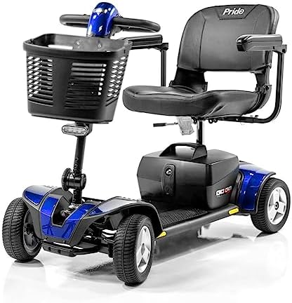 Pride Mobility Go-Go Sport S74 4-Wheel Electric Travel Scooter for Adults-Free Challenger Accessory (Ships Separately)