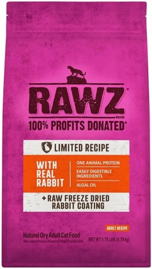 Rawz Dehydrated Chicken, Turkey & Chicken Recipe Natural Meal Free Dry Cat Food (3.5 Pound (Pack of 1), Chicken & Turkey)