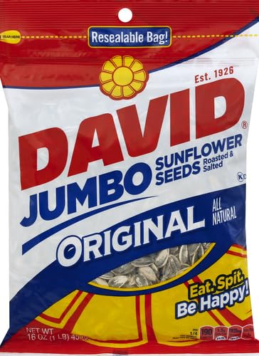 DAVID Jumbo Sunflower Seeds, Original Flavor, 16 oz.