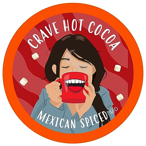 Crave Hot Chocolate Pods, Compatible with 2.0 K-Cup Brewers, Mint Chocolate, 40 Count