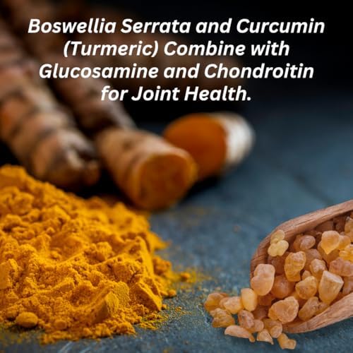 INVIGOFLEX® AMPM - Glucosamine & Chondroitin Sulfate - Turmeric Curcumin - Boswellia Serrata (Non GMO) for Knees, Hands, Back and Hip 24 - Hour Premium Joint Supplement