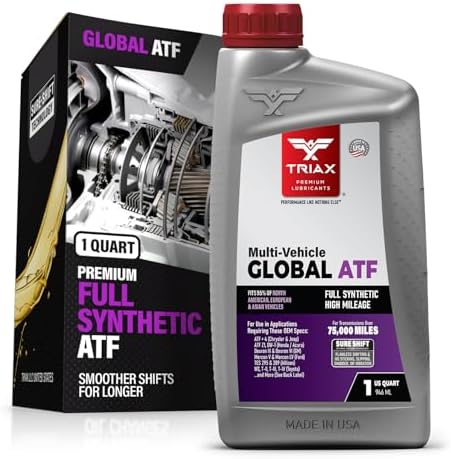 TRIAX Multi-Vehicle Global ATF Full Synthetic | Compatible with Honda DW-1, Dexron III & VI, Mercon V, Nissan Matic, ATF +4, TES 295 & More | OEM Grade Automatic Transmission Fluid (1 Quart)