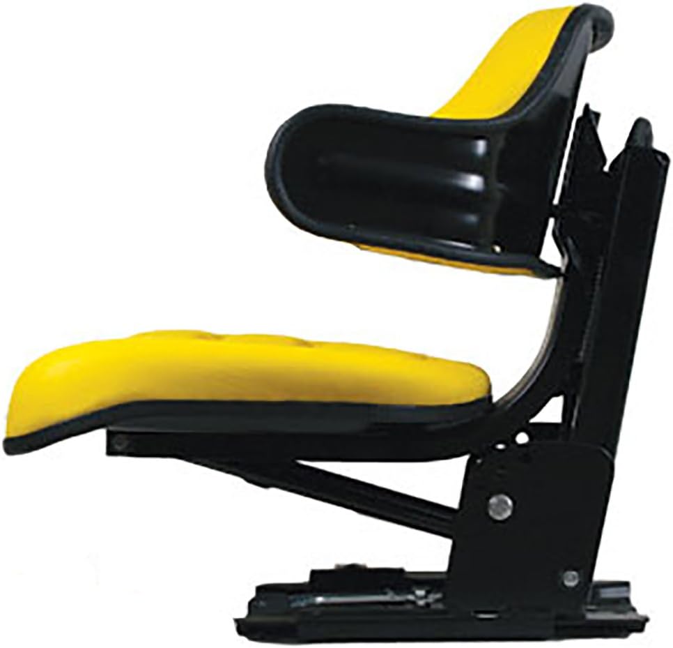 AL66103 Yellow Wrap Around Seat with Arms Fits John Deere