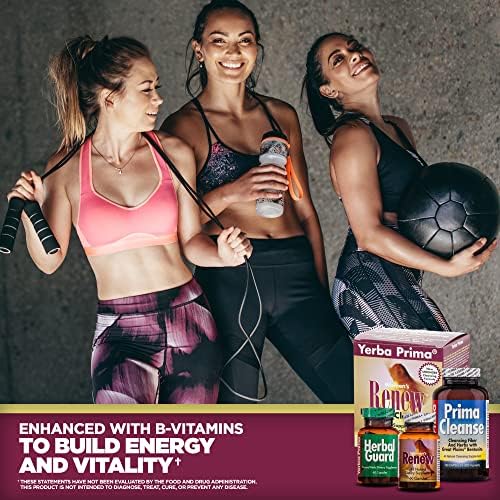 Yerba Prima Women’s Renew Internal Cleansing System - 30 Day Cleanse and Detox Kit - Female Detoxifying Herbal Support Supplements