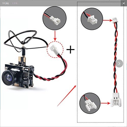 WT02 600TVL Ultra Micro AIO Camera and 200mW 5.8GHz Video Transmitter with Clover Antenna for FPV Indoor Racing
