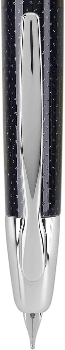 PILOT Vanishing Point Collection Refillable & Retractable Fountain Pen, Matte Black Barrel, Blue Ink, Fine Nib (60580)