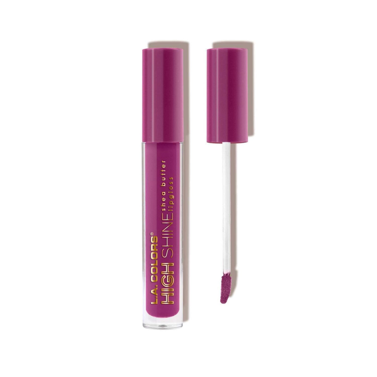 L.A. COLORS High Shine Shea Butter Lip Gloss, Baby Cakes, 0.14 Oz