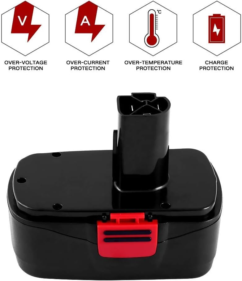 VANON 2Pack 4.8Ah 19.2V Ni-MH Replacement for Craftsman 19.2 Volt Battery