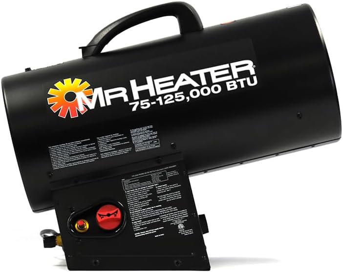 Mr. Heater 125,000 BTU Quiet Burner Technology Forced Air Propane Heater