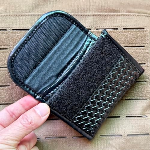 ROCOTACTICAL Flat Latex Glove Pouch, Basketweave Glove Holder for Duty Belt