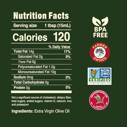 Pompeian Smooth Extra Virgin Olive Oil - 32 Fl Oz | First Cold Pressed Olive Oil for Cooking - Smooth Taste for Sauteing, Stir-Frying, and Baking