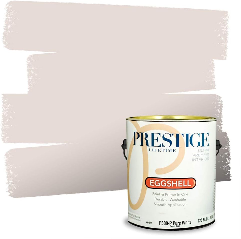 PRESTIGE Paints Exterior Paint and Primer In One, 1-Gallon, Semi-Gloss, Comparable Match of Sherwin Williams* French Roast*