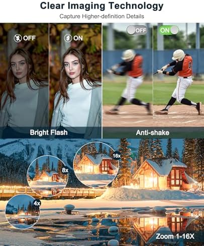 4K Digital Camera for Beginners & Teens, with Flip Screen, 32G Card(Black) | 48MP Camera for Photography, Vlogging Camera for YouTube, Travel