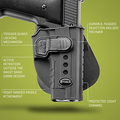 Fobus SGCH Concealed Carry OWB Holster for Sig Sauer P220 and P226, Active Retention, Right Handed