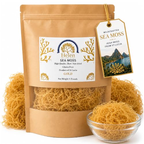 Wildcrafted Sea Moss | Gold - Purple - Green - Mixed | 100% Natural Irish Moss from St.Lucia | Mineral-Rich Superfood | 8oz Sun-Dried Moss | NO
