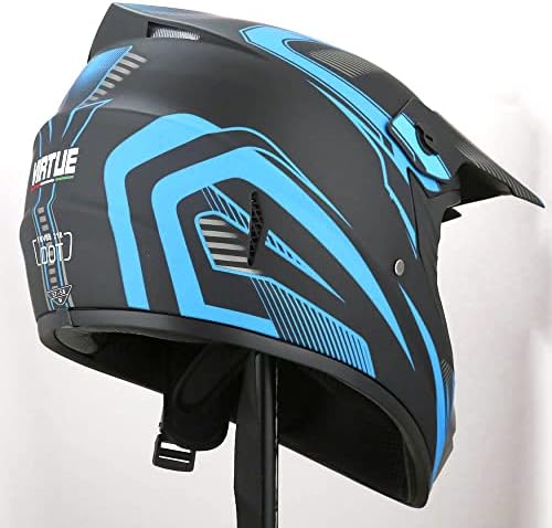Motocross Offroad Helmet Dirt Bike Helmet BMX MX ATV Helmet Full Face Motorcycle Helmet with Gloves Goggles Mask for Unisex Adult Youth DOT/FMVSS