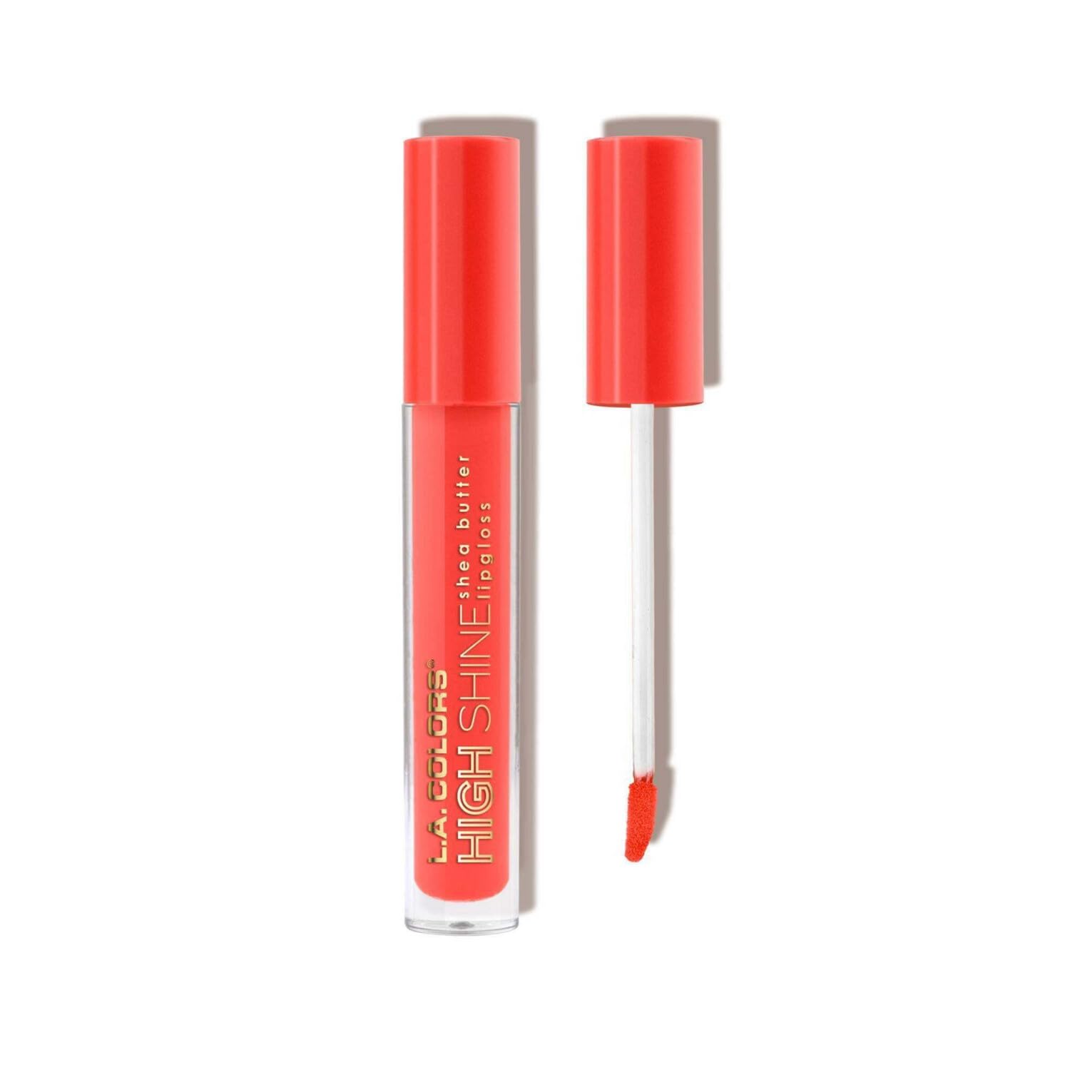 L.A. COLORS High Shine Shea Butter Lip Gloss, Baby Cakes, 0.14 Oz