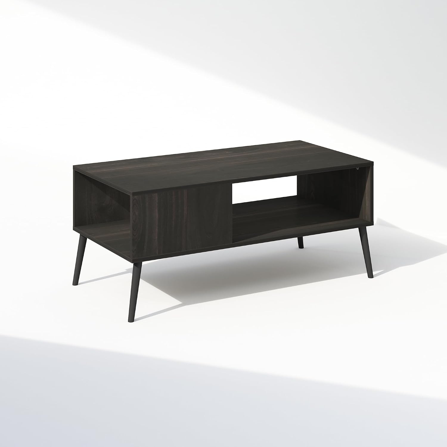 Furinno Fowler Multipurpose TV Stand Bookshelves, French Oak Grey