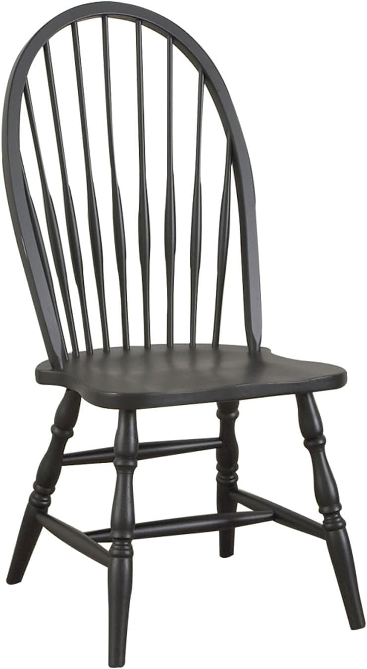 Carolina Chair & Table Windsor Dining Chair with Traditional Spindle Back Design – Multi-Step Hand Finish
