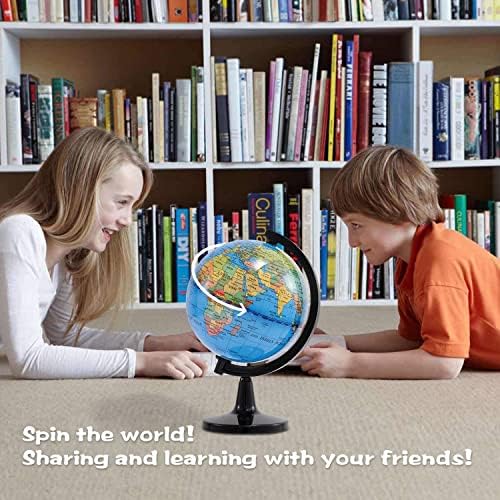 Wizdar 4 inch World Globe for Kids Learning