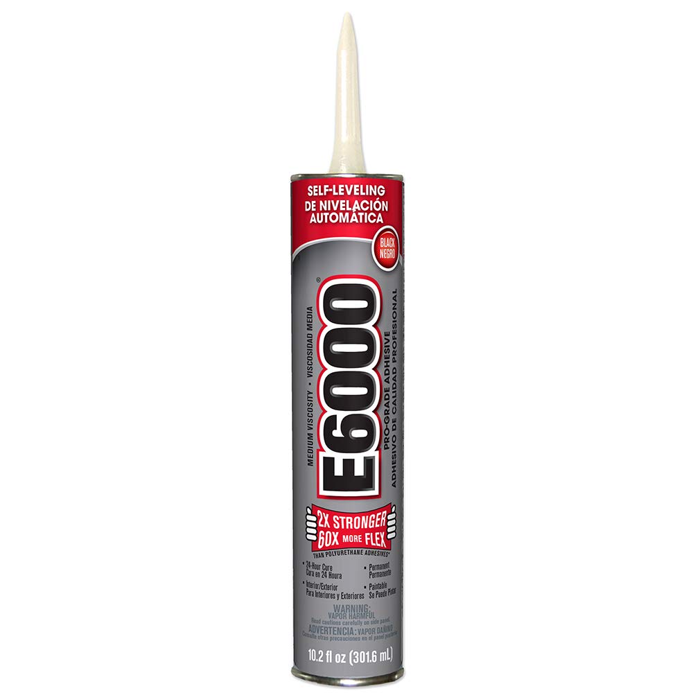 Eclectic Products 232031 10.2 oz. E-6000 Medium Visocity Industrial Strength Adhesives, Black | Strength Adhesives