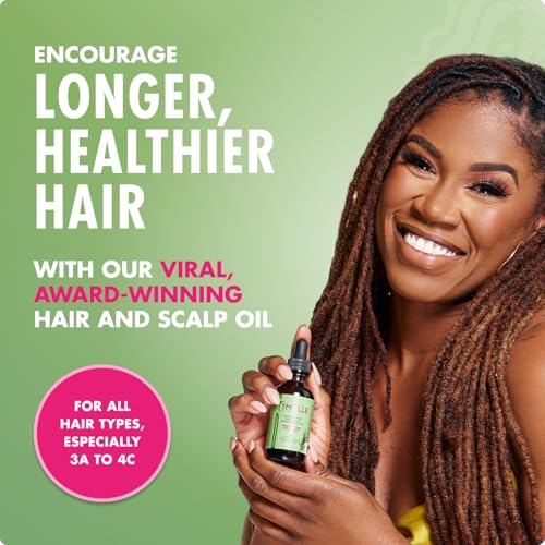 Mielle Organics Rosemary & Mint Hair Oil - Strengthening Biotin Oil Infused Frizzy & Damaged Hair Care - Split Ends & Dry Scalp Treatment to Support
