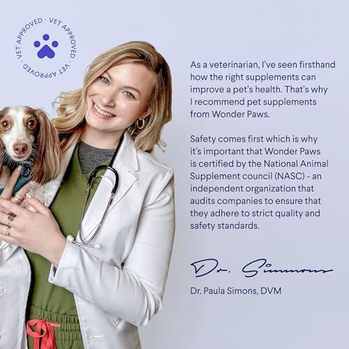 Wonder Paws Cardio Support for Dogs – Cardiovascular Chews Heart Health, Circulation, Energy & Weight Management - with L-Carnitine, Hawthorn Berry