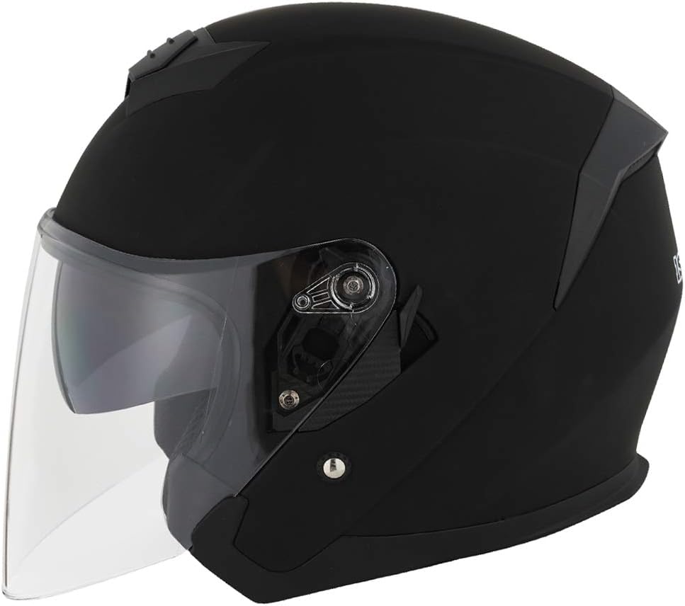 1Storm Motorcycle Open Face Helmet Scooter Classical Knight Bike Dual Lens/Sun Visor: HJK526