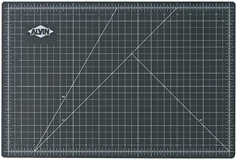 ALVIN GBM Self-Healing Cutting Mat 24 x 36 inch | Double-Sided Green/Black | 5-Layer Gridded Surface for Arts, Crafts and Sewing - Model GBM2436