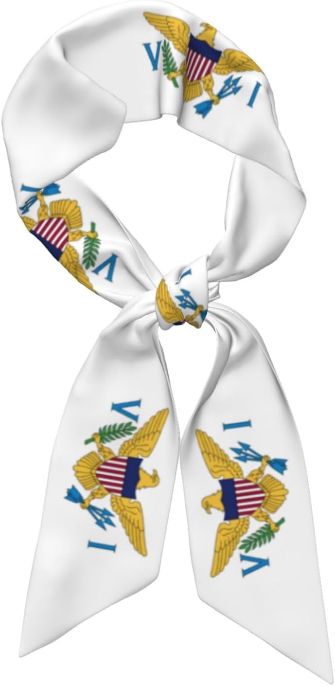 Country Flag Scarf For Women, Multi‑purpose Ribbon, Fashion Neck Hair Handbag Accessory, Versatile Bandana Headband