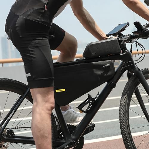 Rhinowalk Bike Frame Bag Bike Triangle Bag Waterproof top Tube Under The Bag, Suitable for Road Mountain Bike Sports, Gravel Bike