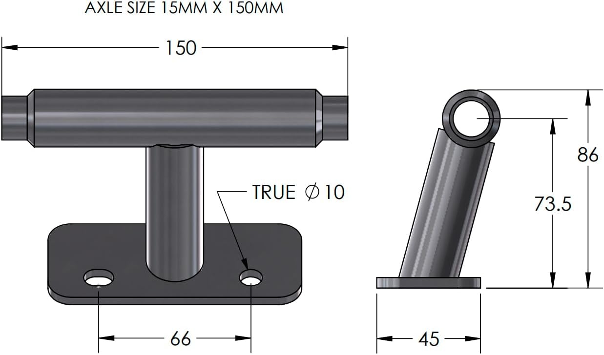 Kuat Dirtbag Bike Storage & Transportation Rack, 1 Bike Capacity | Durable Steel Compact Direct Bolt-On Secure Bicycle Hauling Mount for Truck Beds, Trailers, Cargo Carriers