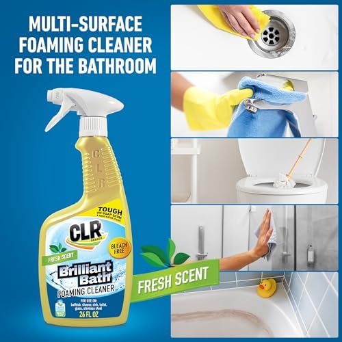 CLR Brilliant Foaming Action Bathroom Cleaner Spray 26 oz. Bottle 2 Pack
