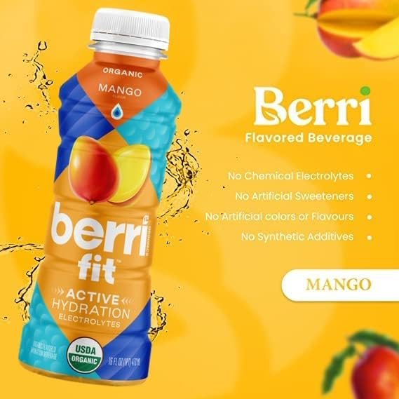 Berri Fit Hydration, 4ct, Organic Dragon Fruit Flavor Natural Sports Drink
