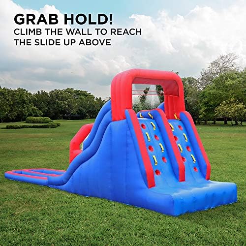 SUNNY & FUN Dual Splash Inflatable Water Slide Park with Racing Slides