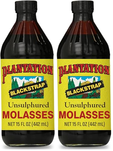Plantation Blackstrap Molasses 15 oz – Unsulphured Blackstrap Molasses, Rich Natural Sweetener for Baking, BBQ, Baked Beans, Gingerbread & Beverages