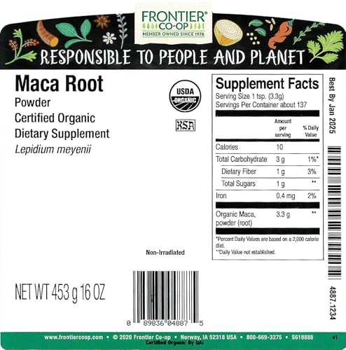 Frontier Co-op Organic Gunpowder Green Tea Leaves, 1-Pound Bulk, Smokey Green Tea, Maintains Freshness, Kosher, Fair Trade | Smokey Green Tea, Maintains Freshness, Kosher, Fair Trade