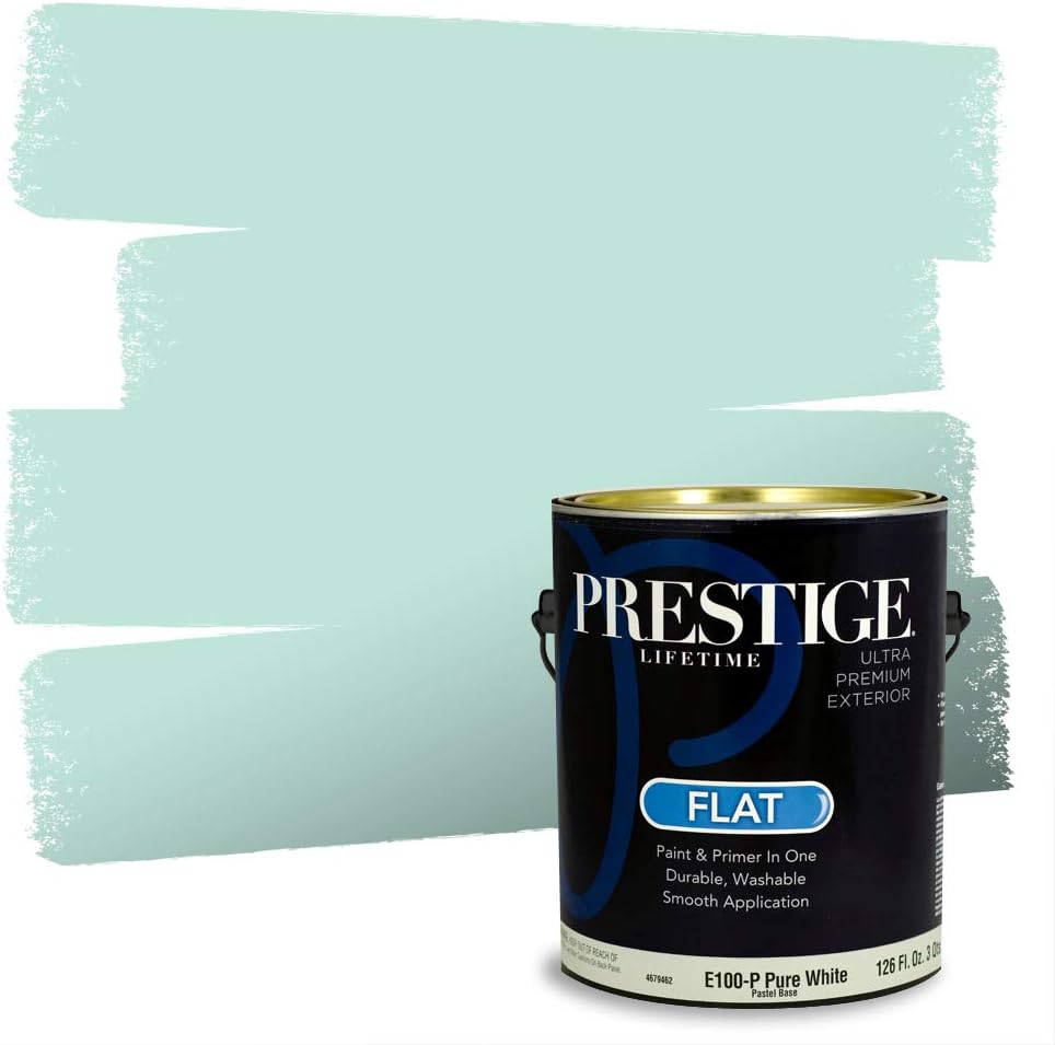 PRESTIGE Paints Exterior Paint and Primer In One, 1-Gallon, Semi-Gloss, Comparable Match of Sherwin Williams* Electric Lime*