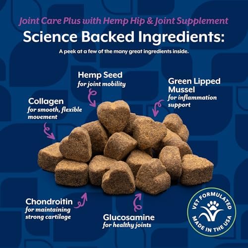 NaturVet Hip & Joint Supplement, Joint Care Plus for Dogs, 120ct